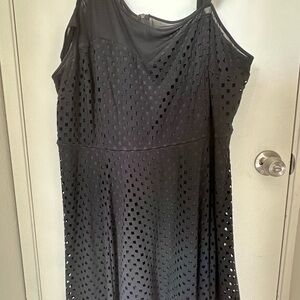 Mblm Black Asymmetrical Cocktail Sundress